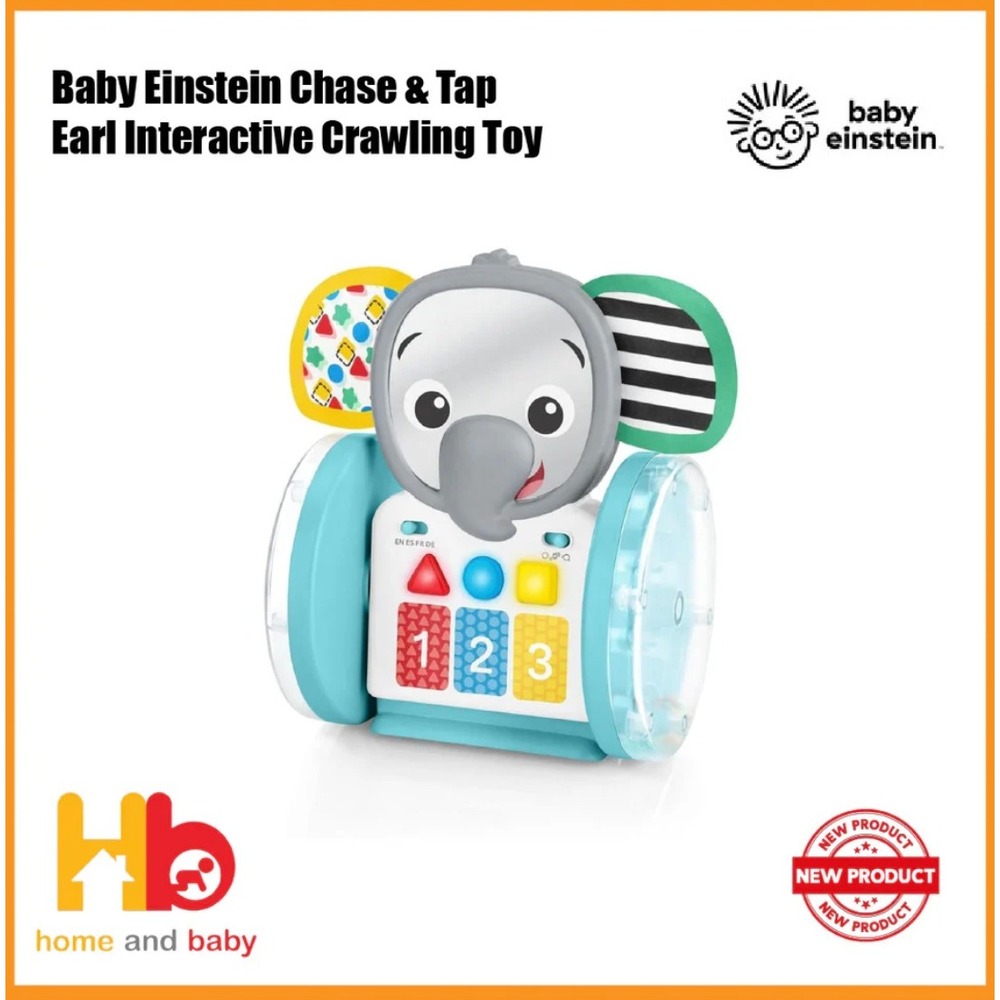 Baby Einstein Chase & Tap Earl Toy Baby Unisex OS Blue‎ Interactive NWT